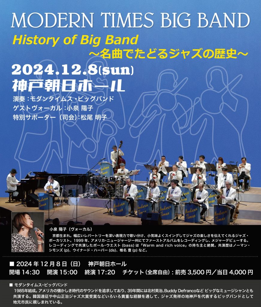 MODERN TIMES BIG BAND History of Big Band ～名曲でたどるジャズの歴史～